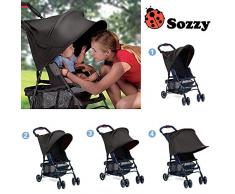 XCSOURCE infantile del bambino Passeggino Parasole protezione raggi UV copertura Tenda Nera WV248