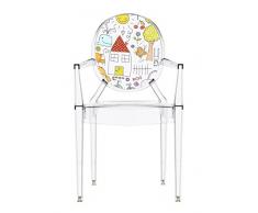Kartell Lou Ghost Sedia, 2.7 x 37 x 63 cm