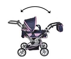Knorrtoys 11495 - Carrozzina per bambole Mioux - Denim Crown