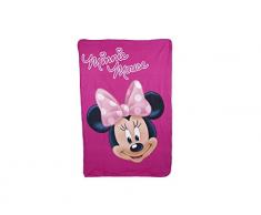 Disney Minnie Mouse coperta in pile, colore: rosa Minnie Mouse letto tempo - 100 x 150 cm