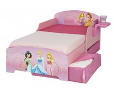 Worlds Apart (WAP) 499DIR01EM Disney Princess Lettino con Cassetto Estraibile e Tavolino Laterale, MDF, Rosa