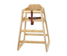 Seggiolone in legno naturale seggiolino seggiolone, seggiolone, seggiolino per bambini, baby | – ideale per uso domestico o commerciale