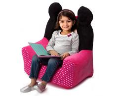Delta Children Minnie Poltrona Gonfiabile, PVC, Multicolore, 43.18 x 63.5 x 57.15 cm