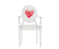 Kartell Lou Ghost Sedia, 2.7 x 37 x 63 cm