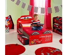 Worlds Apart (Wap) Hellohome: Fulmine Mc Queen Toddler Bed Cars: Lettino Di Fulmine Mc Queen Con Cassettoni, Mdf, Rosso, 64X77X143 Cm