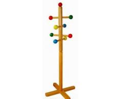 Attaccapanni in legno per la cameretta dei bambini, 113 cm