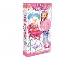 Teorema 71908 - Seggiolone per Bambola, in Plastica e Metallo, Altezza 53 cm