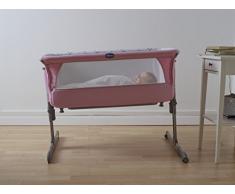 Chicco Next2Me Culla Neonato per Co-Sleeping in Tessuto, Regolabile e Agganciabile al Lettone dei Genitori, 66/81 x 93 x 69 cm, Crib Princess