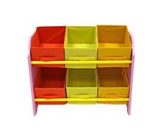Bebe Style mobiletto di piccole dimensioni per bambini con 6 scatole di conservazione