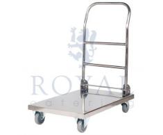Royal Catering - RCFT 1 - Carrello di servizio pieghevole - 100% acciaio inox - spedizione gratuita