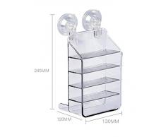 KKCF Cucina mensola del bagno scaffalature Sucker trasparente Box stoccaggio (130 * 120 * 245 millimetri) carichi familiari