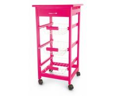Galileo Casa 2178222 Carrello Cucina, Fuchsia