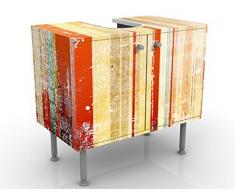 Mobile per lavabo design Streaky I 60x55x35cm, basso, Larghezza: 60cm, regolabile, mobiletto da lavandino, lavandino, mobiletto da lavabo, lavabo, mobiletto, bagno, bagnetto, mobile da bagno