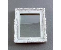 Casa delle Bambole - Specchio da Bagno Bianco Shabby Chic