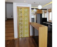 Gnany™ - Adesivi da parete 3D di grandi dimensioni, in acrilico, design moderno, per decorare la casa, salotti, specchi Gold