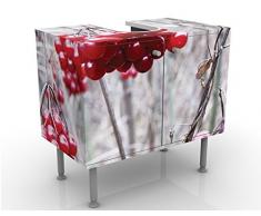 Mobile per lavabo design no.CA42 Forest Fruits 60x55x35cm, basso, Larghezza: 60cm, regolabile, mobiletto da lavandino, lavandino, mobiletto da lavabo, lavabo, mobiletto, bagno, bagnetto, mobile da bagno