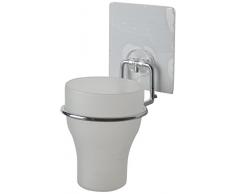 Compactor Bestlock Magic Bath Porta Spazzolini con Bicchiere in Plastica, Metallo, 8.5x11x20 cm