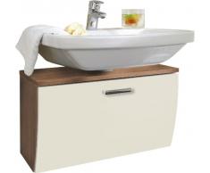 Posseik 5610 58 Mobiletto sottolavabo Santana in finto noce, colore: Avorio