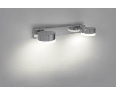 Philips Trickle Lampada da Parete per Bagno, 2 Luci Tonde, Lampadina Inclusa