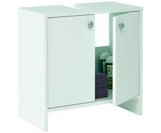 Links - Flounder 7 mobile lavabo 2 ante. Dim. 52,3x27,9x52,5h cm. Melamina. Bianco.