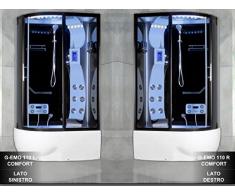 Cabina Idromassaggio multifunzione con Vasca da 120x85 reversibile con Sauna Bagno Turco