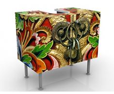 Mobile per lavabo design Golden Gate 60x55x35cm, basso, Larghezza: 60cm, regolabile, mobiletto da lavandino, lavandino, mobiletto da lavabo, lavabo, mobiletto, bagno, bagnetto, mobile da bagno