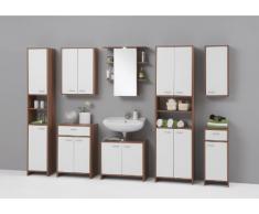 13Casa fresh b4 mobile sotto lavabo. dim. 64*33*56,5h cm. nobilitato. castagno/bianco.