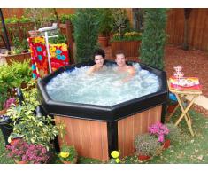 Holly Produkte Stabielo - Piscina idromassaggio con bocchette per l'aria da 127 jet, da esterno ed interno, per tutte le stagioni, in vinile tipico dei canotti pneumatici da rafting, per fino ad una temperatura esterna di -17 gradi,