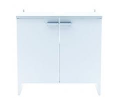 Links - Ariel 8 mobile lavabo 2 ante. Dim. 60x33x60h cm. Melamina. Bianco.