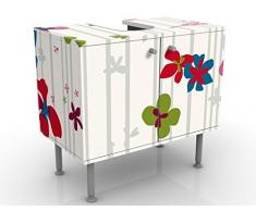 Mobile per lavabo design Floral Pattern 60x55x35cm, Größe:55cm x 60cm