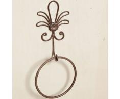 PORTASCIUGAMANI AD ANELLO STILE LIBERTY IN FERRO BATTUTO