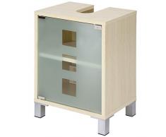 Aquamarin Mobile sottolavabo sottolavello mobiletto lavandino bagno colore faggio