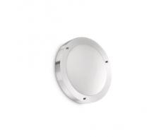 Philips Salts Lampada Bagno Soffitto, Metallo Cromo con Vetro, Diametro 31 cm, IP44, Lampadina Risparmio Energetico Inclusa