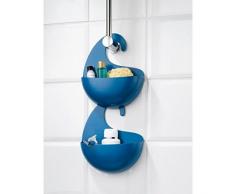 Koziol SURF XS-Mobiletto per bagno, con gancio per appendere altri SURF, a catena, modello grande rosso
