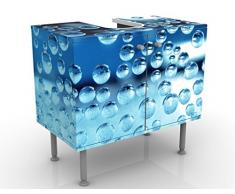 Mobile per lavabo design Dark Bubbles 60x55x35cm, basso, Larghezza: 60cm, regolabile, mobiletto da lavandino, lavandino, mobiletto da lavabo, lavabo, mobiletto, bagno, bagnetto, mobile da bagno