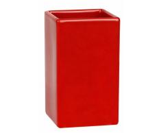 Quadro Bicchiere porta spazzolini colore: Rosso