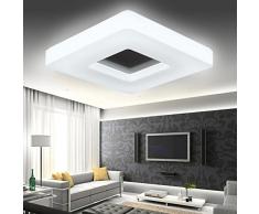 Baredury Lampada Da Soffitto Led Bagno Illuminazione Per Bagno Moderno E Semplice Balcone Quadrato Corridoio Camera Da Letto Di Luce Luce,Diametro 28Cm Bianco 12W