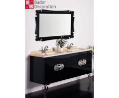 Doppio lavabo design lavabo Lusso lavabo in marmo 150 X 85 X 53 colore nero