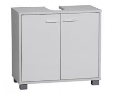Wohnling WL1.344 - Mobile da bagno per lavabo, 60 x 55 x 30 cm, 2 ante, colore: bianco