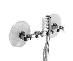 InterDesign 49902EU Gia Portaspazzolino a Ventosa, Cromato