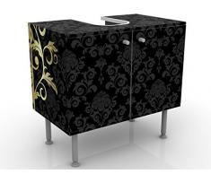 Mobile per lavabo design The 12 Muses - Kalliope 60x55x35cm, basso, Larghezza: 60cm, regolabile, mobiletto da lavandino, lavandino, mobiletto da lavabo, lavabo, mobiletto, bagno, bagnetto, mobile da bagno