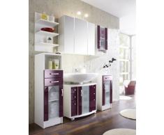 Posseik 541689 Mobiletto sottolavabo Nizza colore: Bianco/Mora/Trasparente