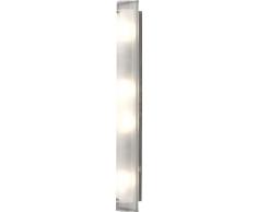 Lampada da parete a parete in vetro Lampada illuminazione del bagno di metallo cromato Globo Specchio 48510-4