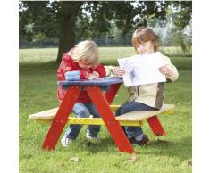 Pinolino, Tavolino da picnic per bambini per 4, 2 panche e 1 tavolo