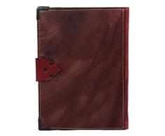 Rosa Bianca Cuore Rosso Ricaricabile Annata Diario In Pelle Fatto A Mano Leather Taccuino Sketchbook Notepad Diario Quotidiano Agenda Tascabile Bloccare Donne Maschi Ragazze Ragazzi Ufficio Carta Comune