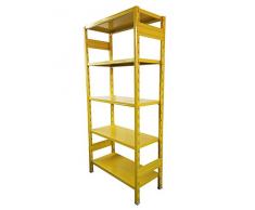 Castellani STORETS_Y_30 Scaffalatura di Design, Metallo, Giallo, 108 x 30 x 180 cm