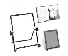 Balvi - Supporto Tablet Porta iPad Black Leggio da Tavolo in Metallo Porta Ricettario