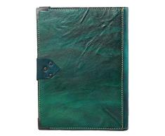 Stella Cadente Inciso Blu Ricaricabile Annata Diario In Pelle Fatto A Mano Leather Taccuino Sketchbook Notepad Diario Quotidiano Agenda Tascabile Bloccare Donne Maschi Ragazze Ragazzi Ufficio Carta Comune