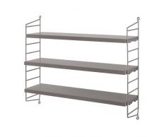 string pocket scaffalature artek grigio