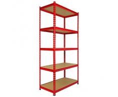 3 unità Z-Rax Garage scaffalatura Scaffalature 90 centimetri di storage resistente 360kg Ripiani / scaffale di metallo 5 Livello enorme 5400kg Capacità